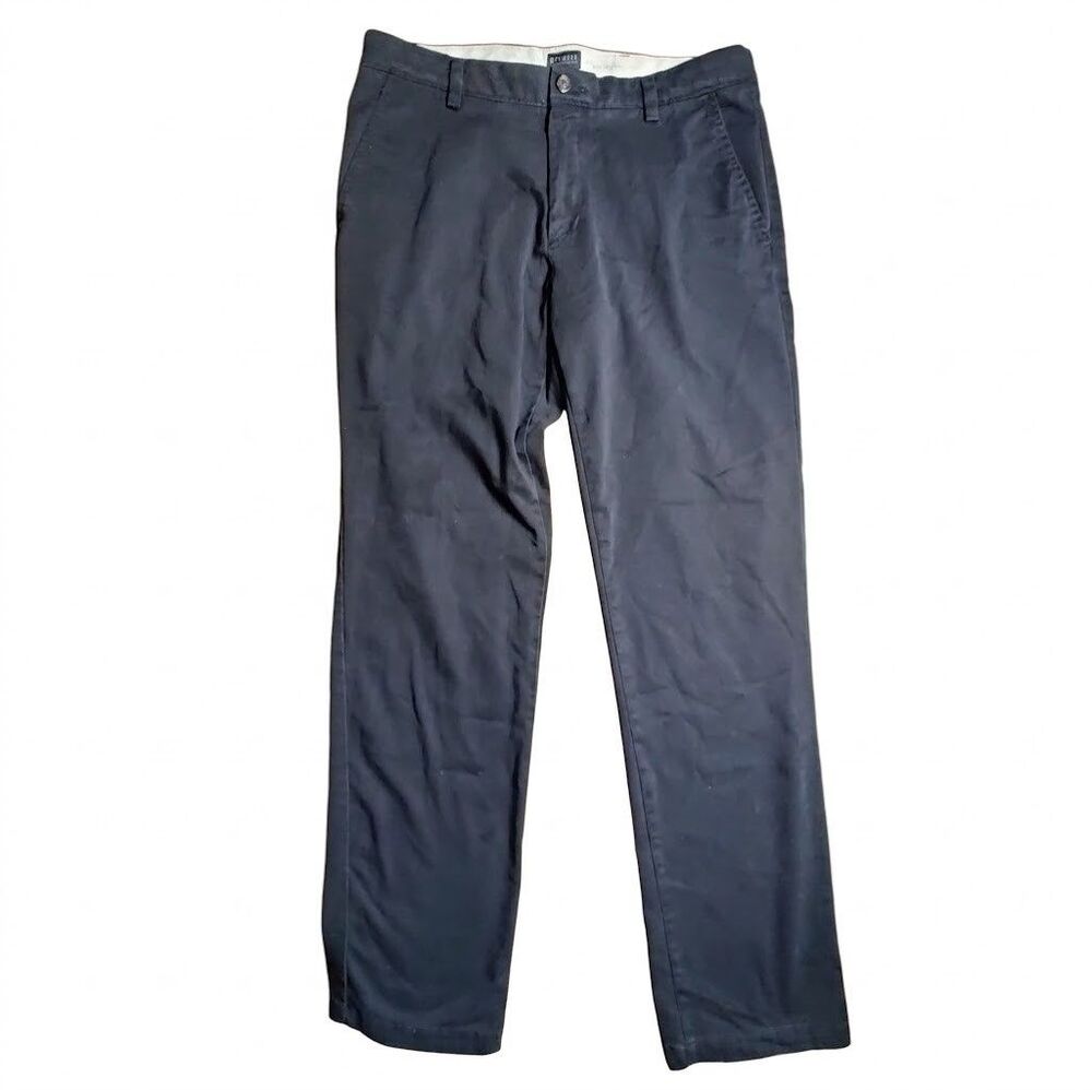 Dockers Straight Fit Chino Pants Men’s 34x32 Navy Blue Casual Work